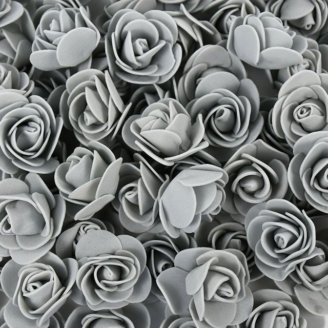 50/100/200 Uds oso de peluche de rosas 3cm cabeza de rosa de espuma PE flores artificiales hogar decorativo corona boda San Valentín regalo DIY Tan Jianjun unisex