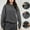 B_ Dark Gray, variant on Olyvenn Womens Hoodie with Kangaroo Pouch Hidden Zipper Pockets Lightweight Oversized Fleece Athletic Sweatshirts Gray L