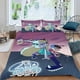 thumbnail image 2 of Star vs. las Fuerzas del Mal Conjunto de sábanas temático, trío de piezas, cómodo y amigable con la piel, diseño único, regalo de decoración para el hogar para familiares, amigos y fans,173cm *218cm, 2 of 6
