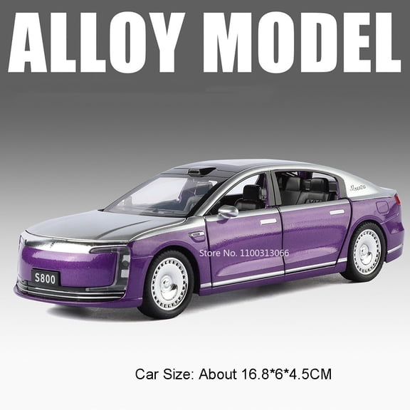 1:32  S800 M8 Cars Toys Models Alloy Diecast with Light Sound Miniature Car Wheel Pull Back Vehicles Toddler Kids Gifts