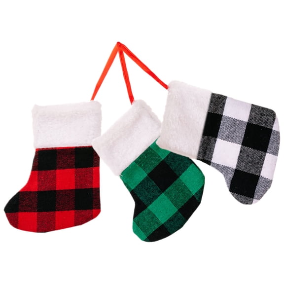Raindrops Plush Christmas Stockings Set of 6 in Assorted Colors, Festive Holiday Decor and Pen Holders for Home Celebration