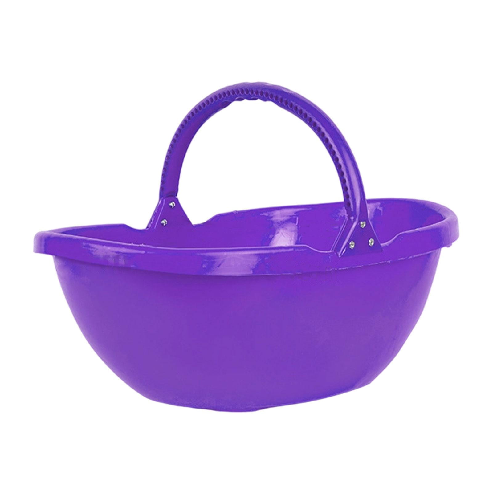 Miulika Garden Harvesting Basket, Picking Basket with Handle, Multipurpose Handheld Harvesting Tool for Lawn, Kitchen, Farm, Garden, Yard Purple