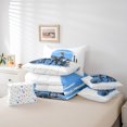 thumbnail image 6 of Homewish Oil Painting Artistic 7-Piece Twin Bedding Sets,Southwestern Cowgirl Tropical Cactus Bedding Comforter Set,White Blue Sheet Sets For Kids,Super Cozy Room Decor Reversible, 6 of 8