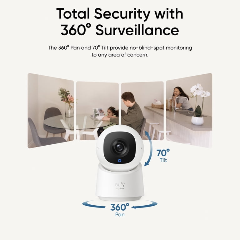 eufy Solo Indoor-Cam C220 Wired 2K Surveillance Camera, 24/7