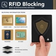 thumbnail image 4 of Flevel Pilot document holder Pilot wallet RFID-Blocking Pilot Gift Travel Wallet for Aviation Professionals v1 Black Classic, 4 of 7