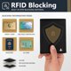 thumbnail image 4 of Flevel Pilot document holder Pilot wallet RFID-Blocking Pilot Gift Travel Wallet for Aviation Professionals v1 Black Classic, 4 of 7