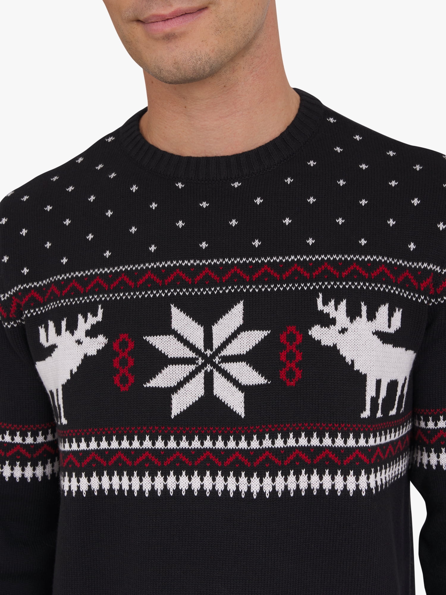 Chaps Men's & Big Men's Cotton Holiday Fairisle Crewneck Sweater, Sizes S-3XL