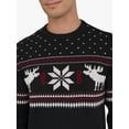 thumbnail image 4 of Chaps Men's & Big Men's Cotton Holiday Fairisle Crewneck Sweater, Sizes S-3XL, 4 of 7