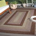 thumbnail image 4 of Safavieh Braided 2'-0" x 3'-0" Hand Woven Rug in Brown / Green, 4 of 18
