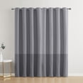 thumbnail image 2 of VCNY Home Ombre Charcoal Grommet Blackout Curtain Panel, 52" x 90", 2 of 5