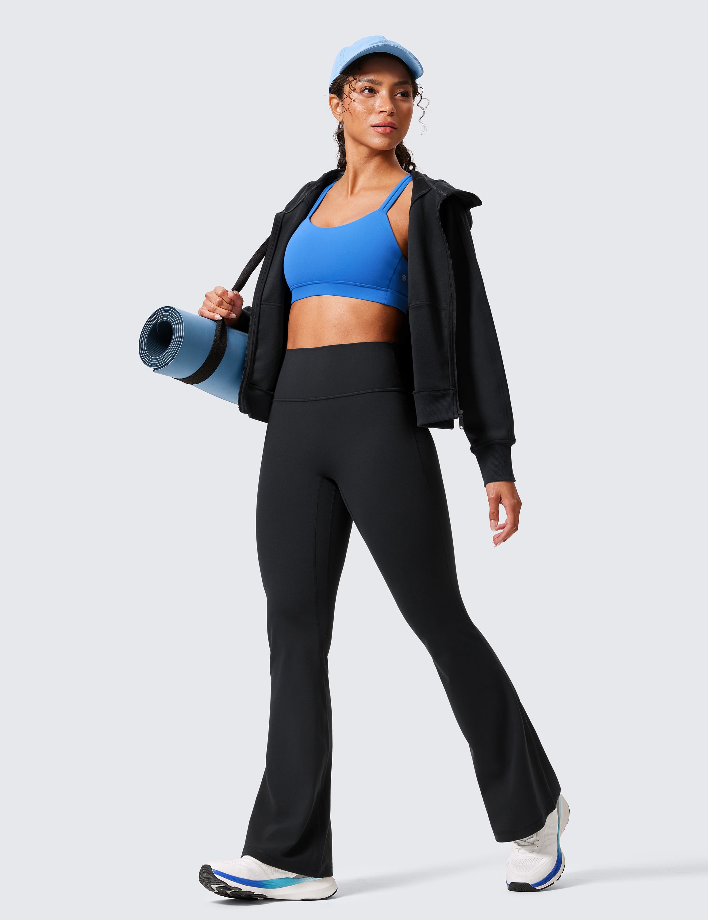 CRZ YOGA Secretsculpt Womens Butterlift Scrunch Butt Flare Leggings 31 Inches