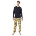 thumbnail image 3 of Pokemon Mens' Pikachu Christmas Santa Toss Print Sleep Pajama Jogger Pants, 3 of 7