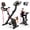 Brown, variant on HARISON Foldable Exercise Bike 350 lb Capacity, 4 in 1 Magnetic Stationary Bikes for Home with 16-Level Resistance and Bluetooth, Magnetic X-Bike with LCD Monitor & Back Support