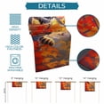 thumbnail image 6 of Forest Fall Raccoon Table Runner-Cotton Linen- 72 Inch Holiday Dresser Scarves, Autumn Bird Maple Trees Maple Leaves Tablerunner for Kitchen Coffee/Dining Bedroom Living Room Dinner Scarf Décor 18x72, 6 of 7