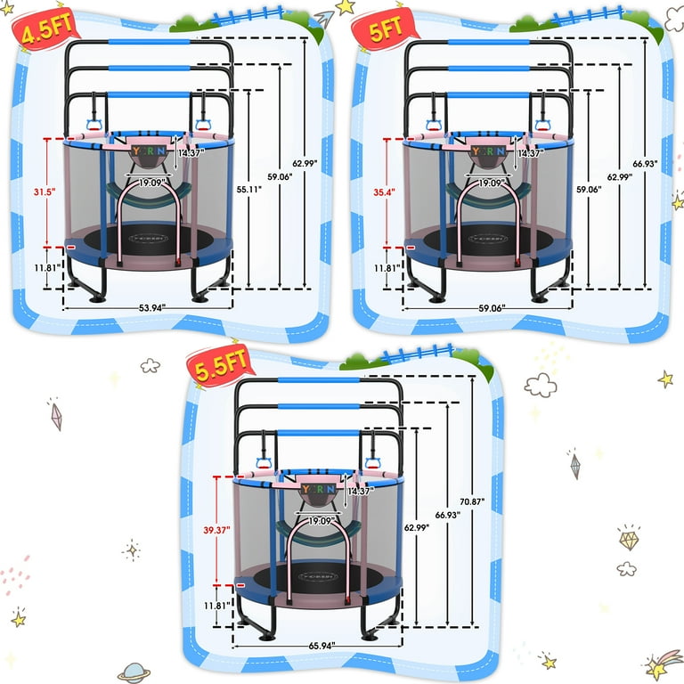 yunn⭐︎kids LIFE Walmart Black Friday Deals 2025 - YORIN Trampoline for Kids, 55