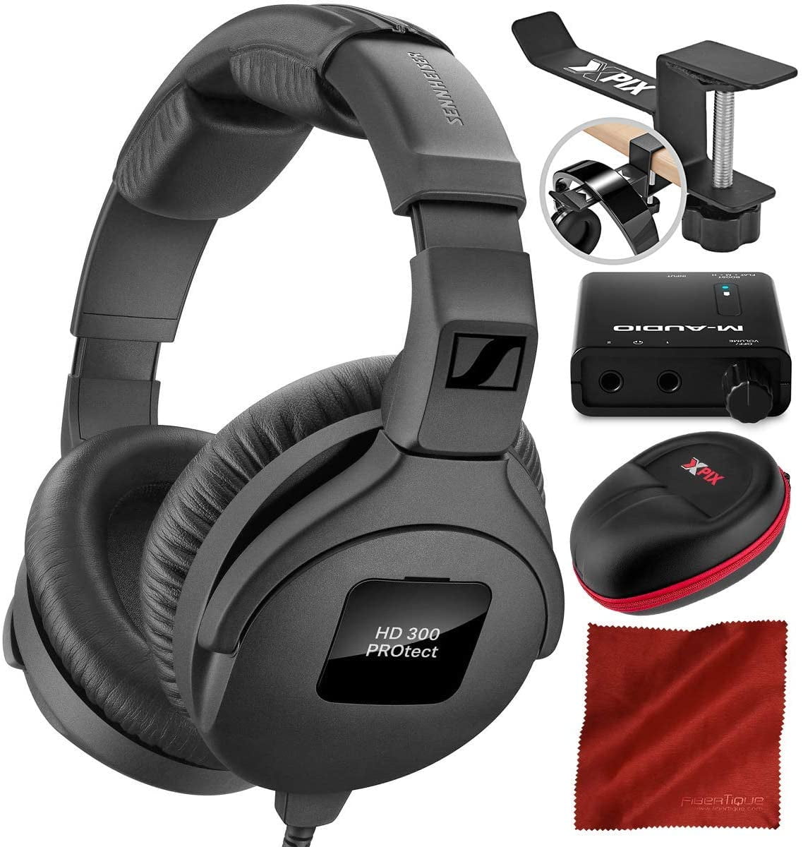 Sennheiser HD 300 Pro Collapsible High-End Monitoring Headphones with  Amplifier and Case Deluxe Bundle | Walmart Canada