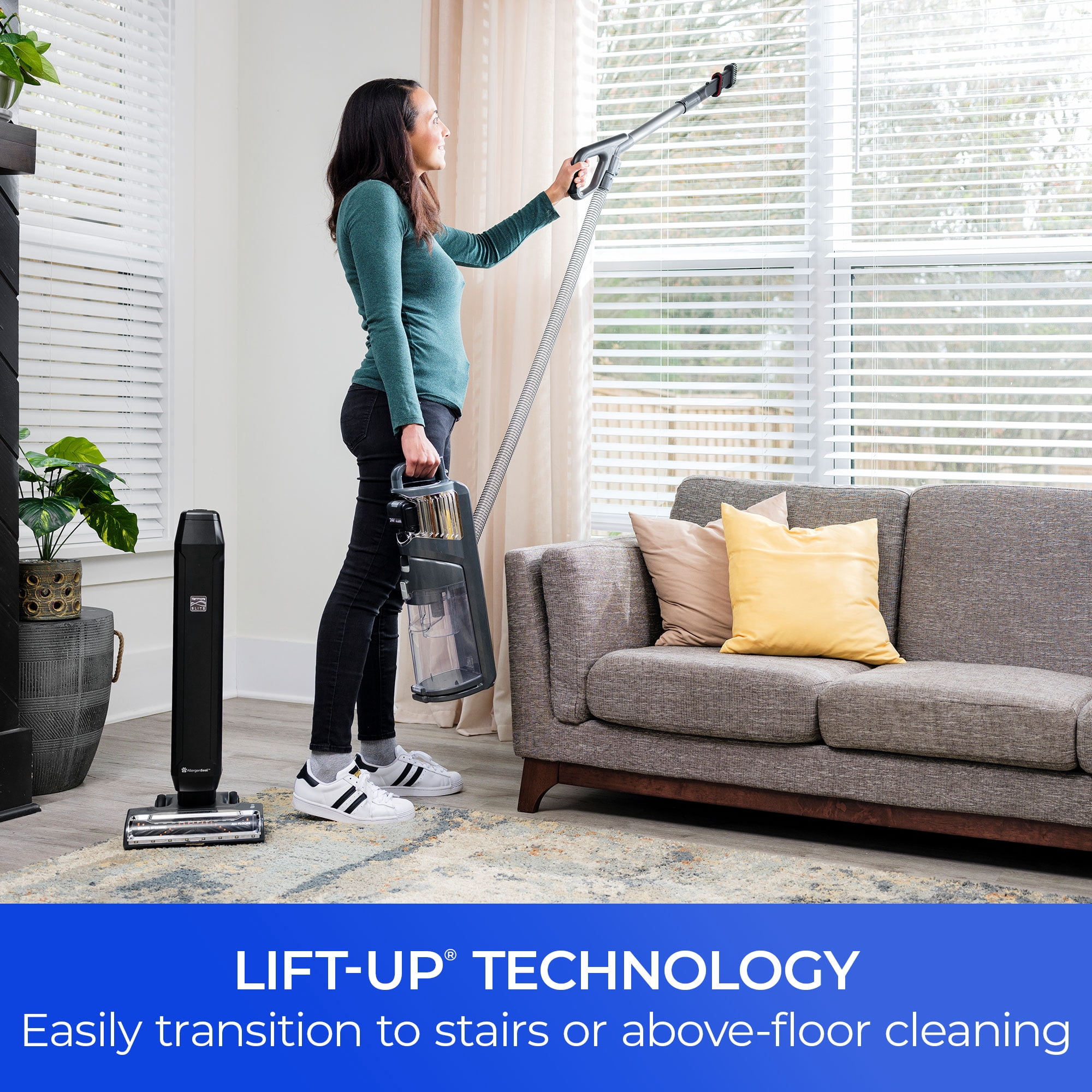 Kenmore Elite Litening™ Bagless Upright Vacuum Pet Friendly, 24V Cordless Power, Lift-up Canister, Hair Eliminator Brushroll Nozzle, CU7001, Black