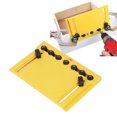 thumbnail image 3 of Handle Hole Punch Kit, Accurate Alignment Engineering Plastic Multifunctional Cabinet Door Drill Locator with Drill Bushings for Woodworking Projects, 3 of 7