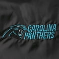 thumbnail image 4 of Men's Black Carolina Panthers Coaches Classic Raglan Full-Snap Windbreaker Jacket, 4 of 4