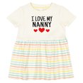 thumbnail image 3 of Inktastic I Love My Nanny Girls Baby Dress, 3 of 5