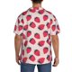 thumbnail image 3 of Balery Strawberry Camisa Casual de Manga Corta con Botones para Hombre, Texturizada, Estilo Cubano, para Playa, Verano-Medium, 3 of 5
