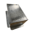 F&L R4 Insulated Galvanized Ceiling Register Box Connects Register
