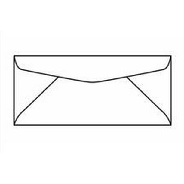 No. 11 Regular Commercial White Envelopes, 41/2" x 103/8", Western