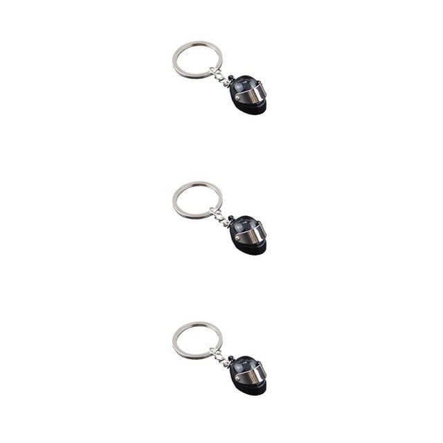 QualitChoice Key Rings Decoration Exquisite Purse Pendent Clasp Decor Sweet Gift Rustproof Plated Surface No Burrs -shaped Ring Black 3Set