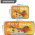 thumbnail image 2 of SKYSONIC Funny Dog Maple Leaf Kitchen Rugs Set of 2, Hello Autumn Floor Runner Area Rug Washable Carpet Mat Perfect for Living Room Bedroom Entryway, 2 of 7