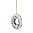 thumbnail image 3 of Northlight 3" White Frosted Donut with Pine and Berry Christmas Ornament, 3 of 4