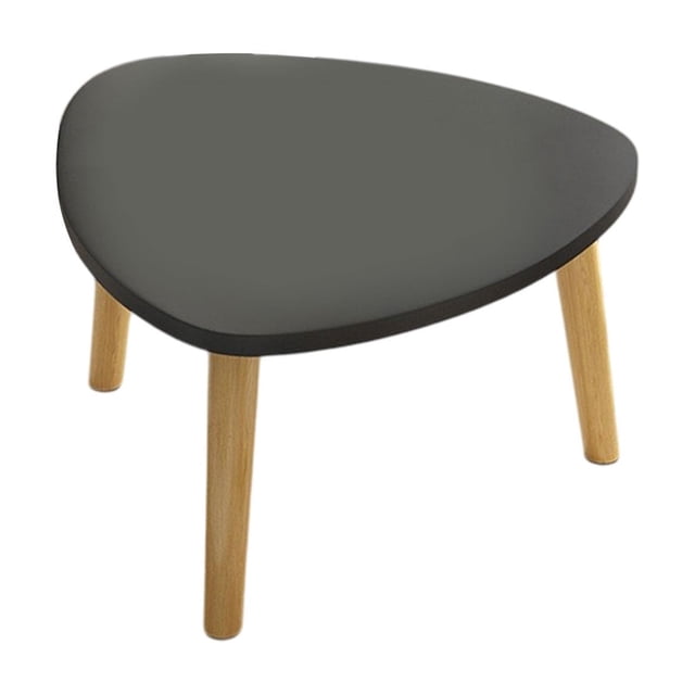 Pisexur Batería de cocina Mesa de centro triangular curva, mesa de té para balcón, mesa de piso para dormitorio, mesa de alféizar de ventana concisa para la cocina del hogar