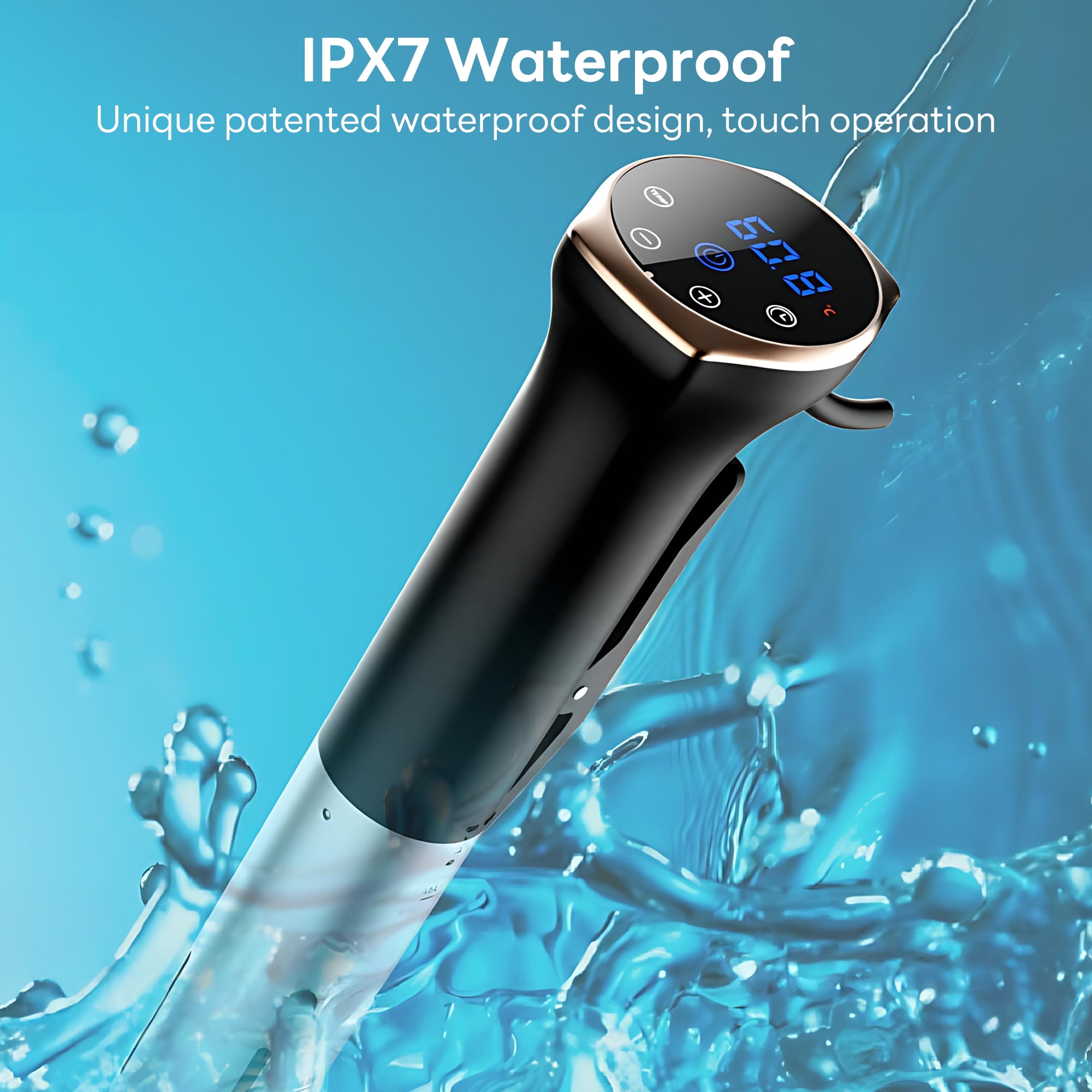 INSMART Sous Vide Machines, Precision Cooker, 1100W, IPX7 Waterproof Immersion Circulator with ±1℉ Temp Control