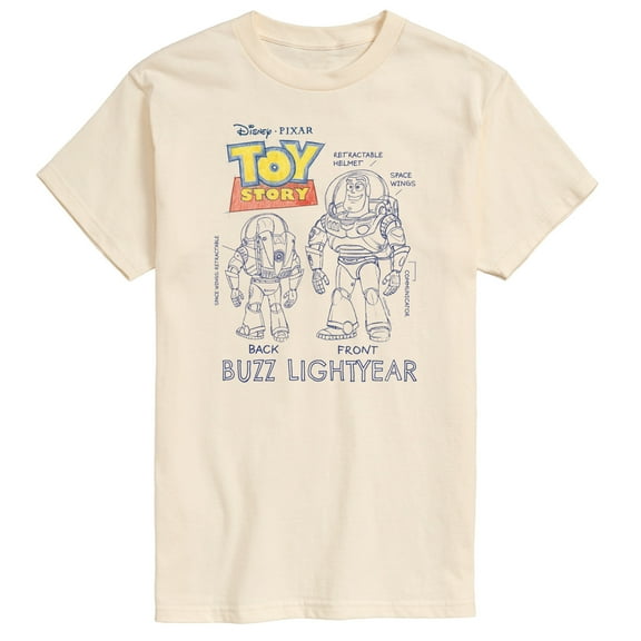 Toy Story 4 - Buzz Sketches - Men's Short Sleeve Graphic T-Shirt