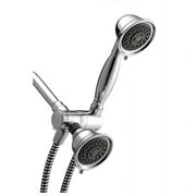 Waterpik PowerSpray+ Design Essential 3-Spray 1.8 GPM Combo Handheld Shower & Showerhead, Chrome