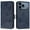 Dark Blue, variant on Case for iphone 17 Pro Pu Leather Magnetic Wallet with Credit Card Slot
