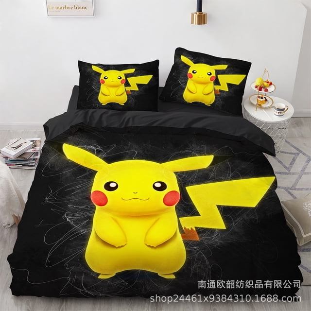 Baokemeng Bedding Set Of Three, Microfiber, Cartoon Duvet Cover, Suitable For Bedroom Decoration-Vinsniv