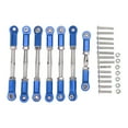 thumbnail image 1 of 7 Uds RC conjunto de varillas de amarre aleación de aluminio duradero conveniente Metal RC coche varilla de enlace conjunto para Traxxas 1/10 RC camión corto azul, 1 of 10