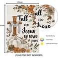 thumbnail image 6 of Fall Cross Garden Flags for Outside Decorations, Religious Cross Fall for Jesus with Pumpkins Maple Leaves Small Yard Flag, Harvest Autumn Thanksgiving Seasonal Farmhouse Holiday Outdoor Decor 12.5x18, 6 of 6