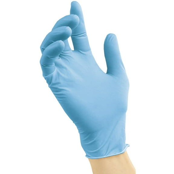 11110-26 Disposable Nitrile Gloves, Latex & Powder Free, Blue, One Size, 10-Ct. - Quantity 1