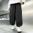 thumbnail image 5 of OSOLU Children Boys Cargo Pants Outdoor Adventures Hiking Joggers with Adjustable Ankles Sportswear All Season Chic Elegant Trousers, 5 of 6