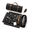 Black - Black, variant on Black - Black 17-Piece Travel Mixology Bartending Kit with Waxed Canvas Carry Bag