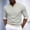 Gray, variant on Men Mandarin Collar 4 Button Half Placket Shirt, Mens Solid Roll Up Long Sleeve Regular Fit Pullover Top, Breathable Lightweight Spring Summer Smart Casual Blouse (Black,S)