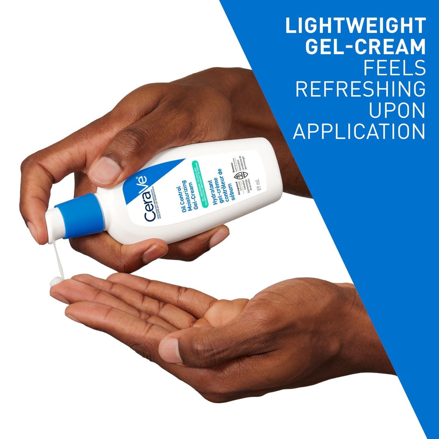 CeraVe Gel-Crème Hydratant Contrôle du Sébum, Hydratant Léger pour Peau Grasse et à Tendance Acnéique avec Technologie Anti-Sébum, 89 mL 59mL