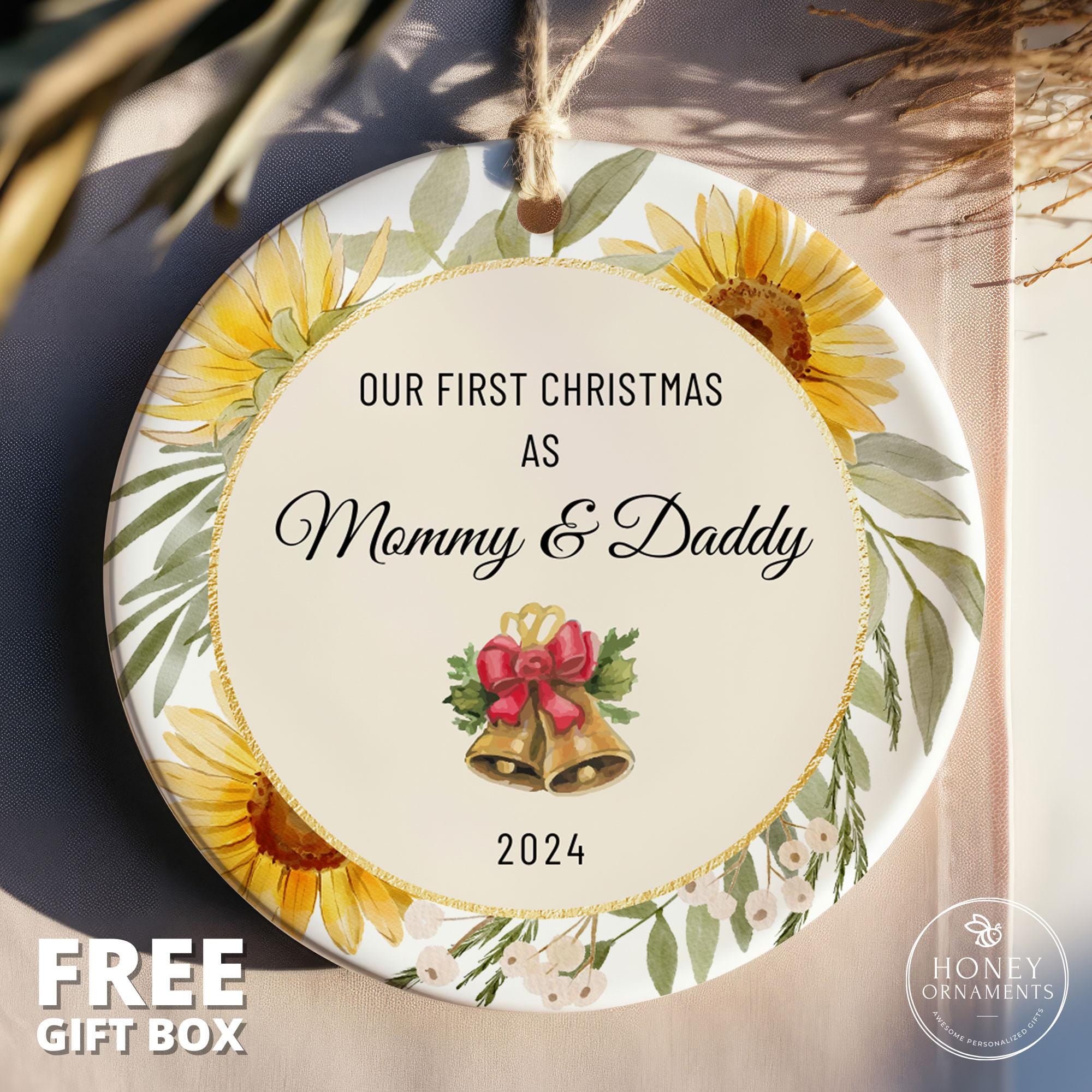 New Parent Ornament Custom Gift for New Parents Personalized New Mom Gift New Dad Gift Pregnancy Gift for Expecting Mom Baby shower Gift