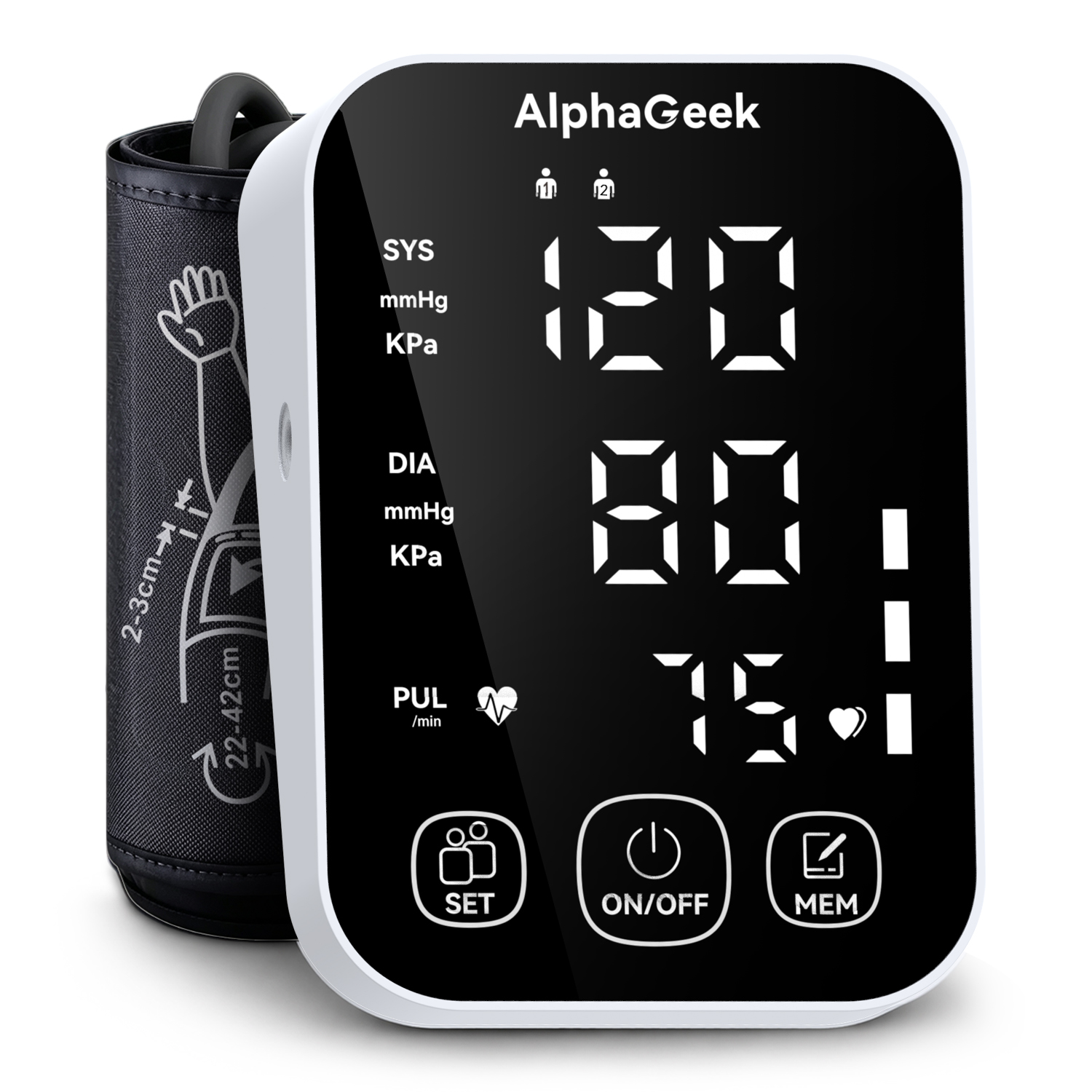 AlphaGeek Upper Arm Blood Pressure Monitor with Voice photo 1