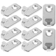 thumbnail image 4 of Raindrops 20pcs Heavy Duty Hangers Hook Stainless Steel Wall Hooks For Picture Frames Mirrors Key Bags Home And Office Organization Silver, 4 of 7
