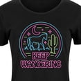 thumbnail image 3 of Instant Message - Keep Wandering Neon  - Women's Any Way Dress, 3 of 7