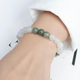 thumbnail image 3 of Natural Vintage Iced Jade Bracelets - Ethnic Style Bracelets for Men and Women - Elegant and Stylish Handmade Bracelet - Healing Properties of Crystals and Healing Stones - 8mm, 3 of 5