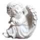 thumbnail image 1 of Figura de ángel adorable europea, estatua artesanal, decoración para interiores y exteriores, ventana inclinar la rodilla izquierda pensar, 1 of 9