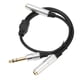 thumbnail image 5 of Cable estéreo de 1/4 de pulgada cable divisor en Y profesional de 635 mm a doble de 635 mm Resistencia a la oxidación de carcasa metálica para altavoz para micrófono, 5 of 8